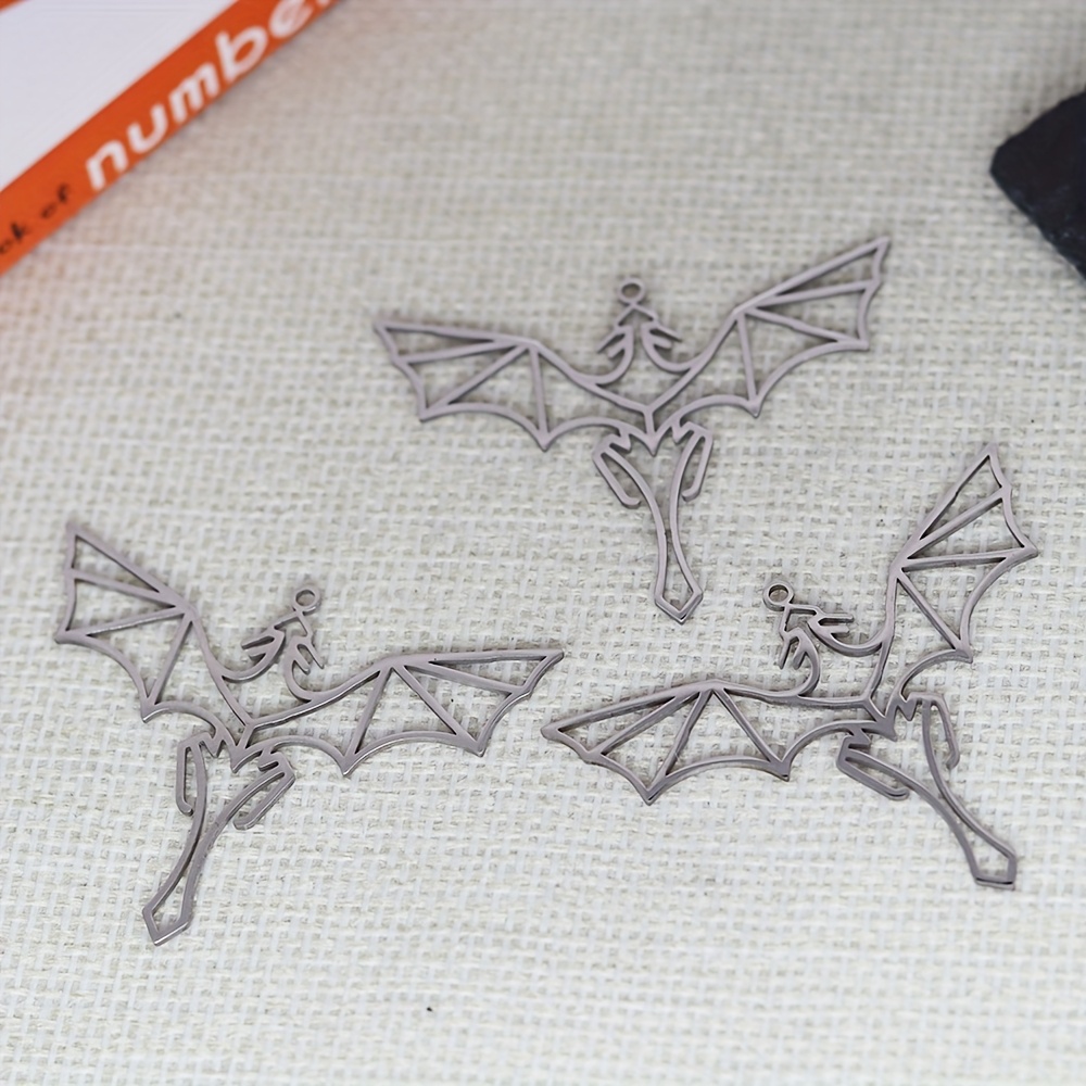 TEMU Set Of 3 Stainless Pendants For Jewelry Crafting, Suitable For Bracelets, Earrings, And Necklaces, Perfect As For Party Gifts