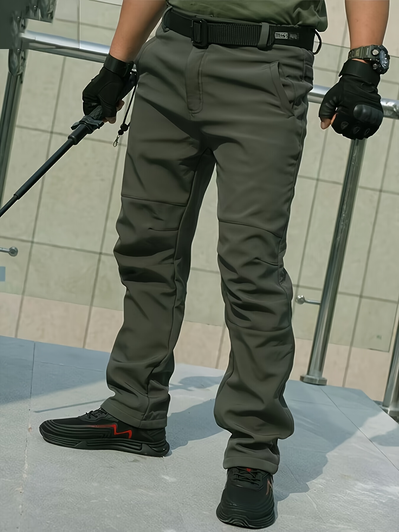  [Sıcak Satış] Erkek Kışlık Polar Astarlı Kargo Pantolon - Rüzgar Geçirmez, Su Geçirmez & Sıcak Dış Aktiviteler, Yürüyüş, Kayak, Balıkçılık, Kamp & Bisiklet için