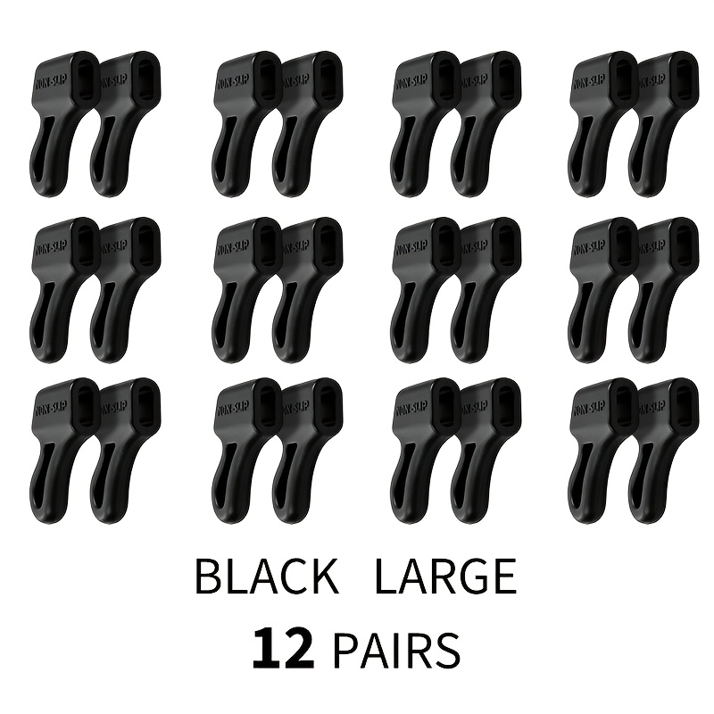 TEMU 12 Pairs Glasses Anti-slip Ear Hooks Ear Pads Glasses Glasses Anti-fall Artifact Anti-slip Silicone Sleeve Silicone Ear Hook Holder Anti-drop