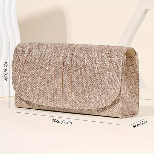 item picture mini glitter evening pleated envelope clutch for banquets dinners weddings dates