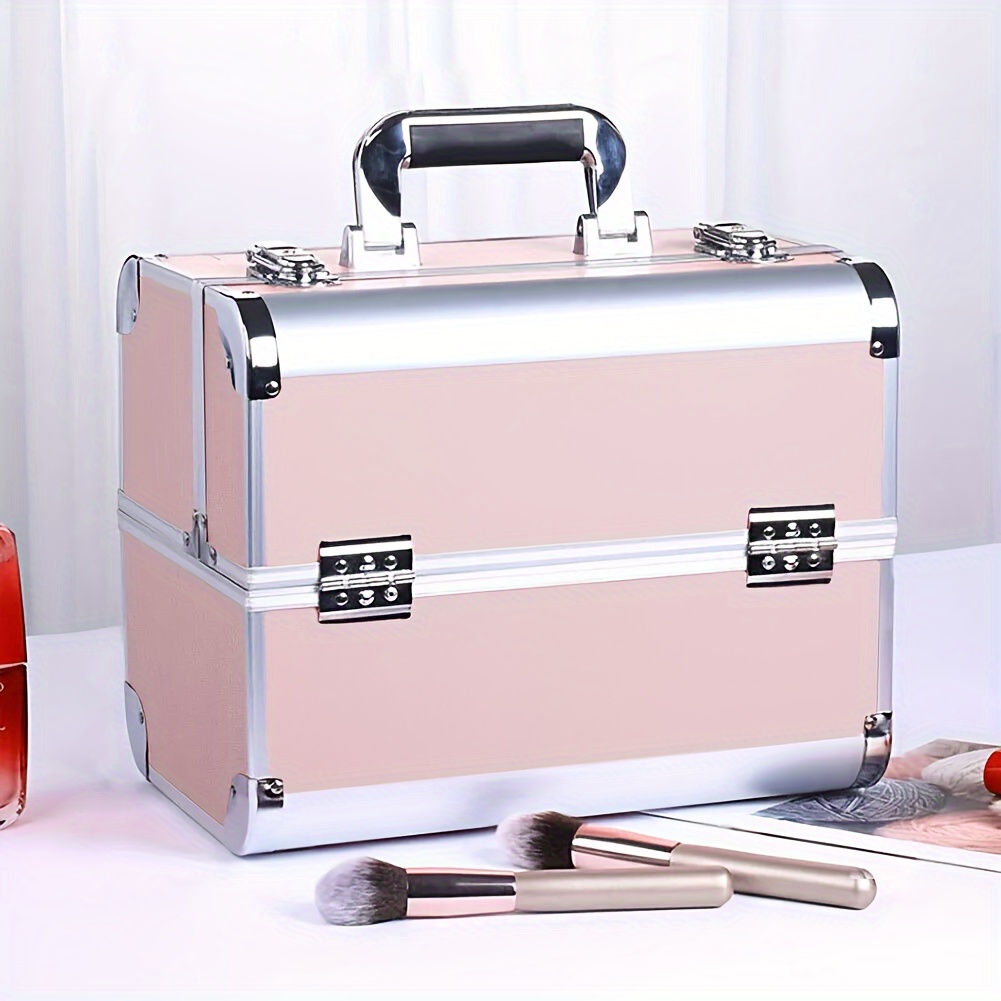 

Extra Large Vanity Case Make Up Cosmetic Nail Storage Lockable Travelblueskype (684)