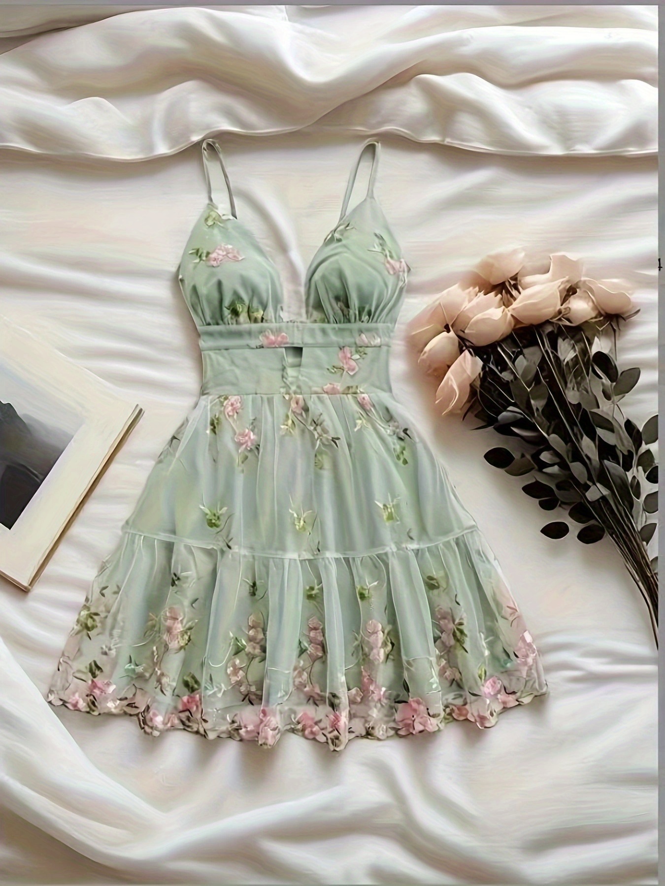 sachin and babi light blue dress Maya Embroidered Cami Midaxi Dress