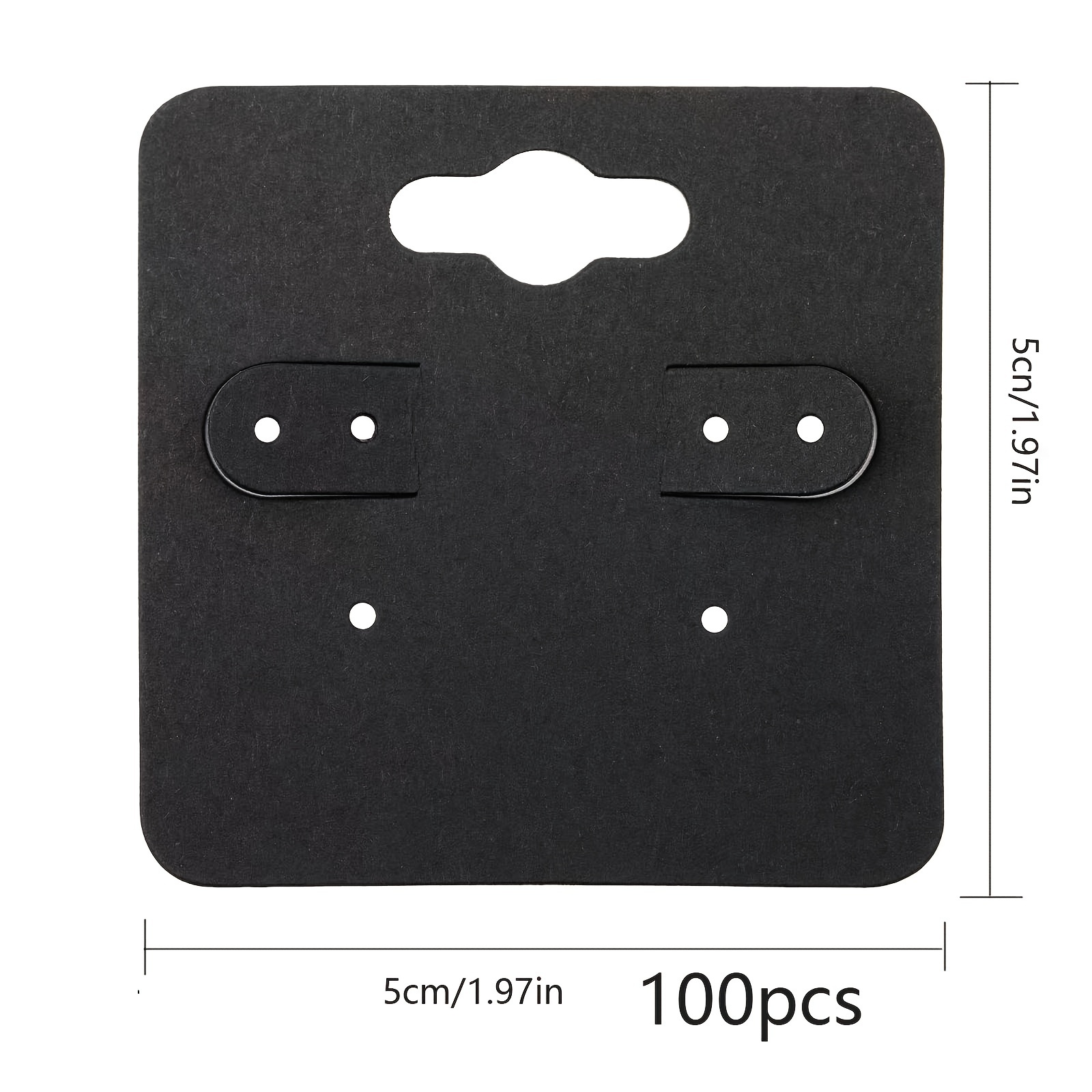 TEMU 100/50 Stück Ohrring Display Karten mit 6 Löchern, Leere Papier Ohrring Halter Karten, Etiketten zum Aufhängen von Halsketten Ohrringen Schmuck