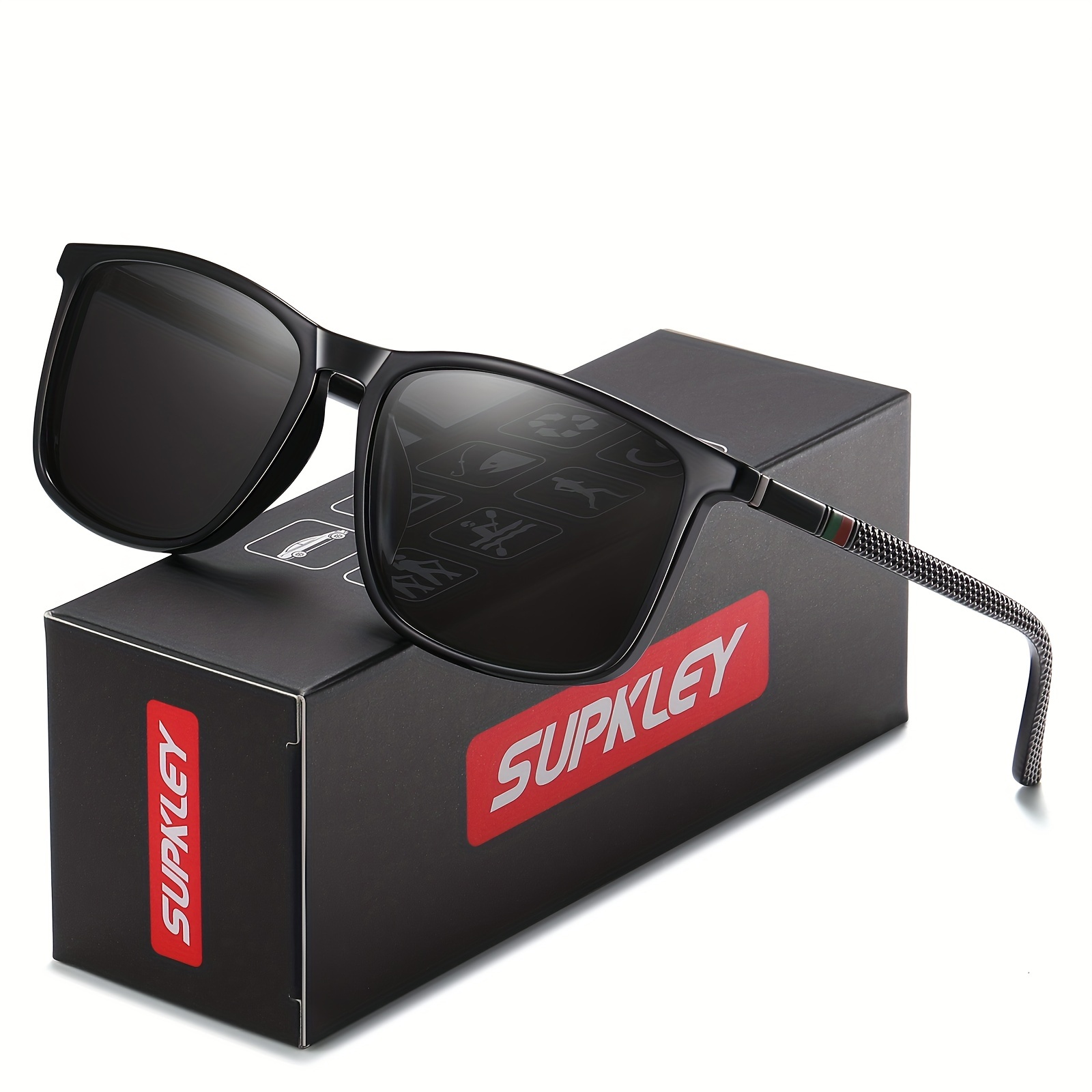 Supkley Gafas De Sol Polarizadas Deportivas Para Hombres, Cómodas