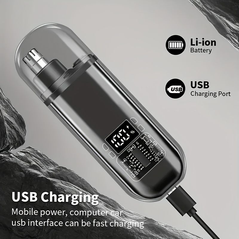 newly charging type for men and women professional nose hair trimming battery double blade easy to clean compact easy to to clean long Product details 0