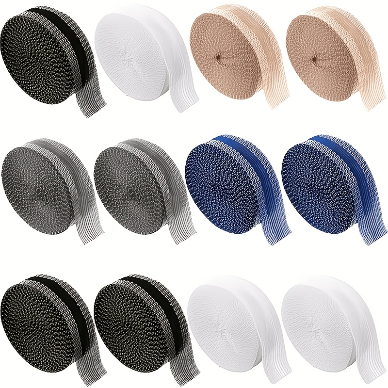 TEMU 1 Set de 12 pièces de patchs en tissu sergé auto-adhésifs couture, parfaits pour les pantalons, jeans et pantalons longs - Faciles à coudre.