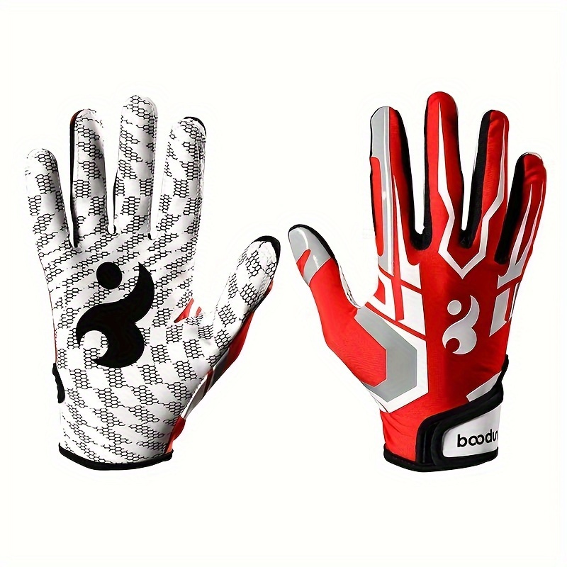 

Catch Like : Elite Football Gloves With Non-slip Grip, , & Snap Closure For Receivers