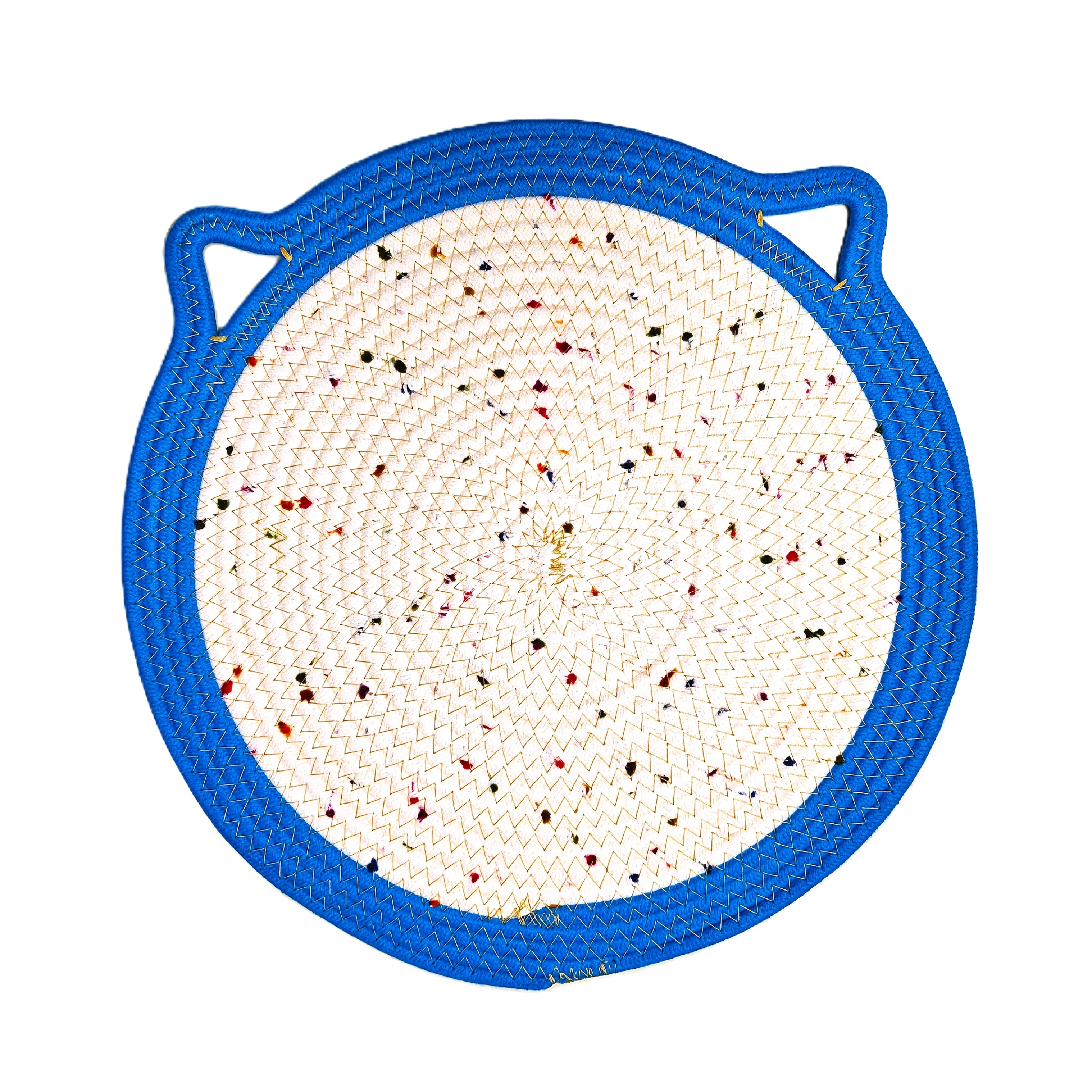 TEMU Colorful Round Cat Scratching Mat, Universal Pet Mat, No Crumb Fall Off Sturdy Pet Scratcher Pad, Easy To Mat, Furniture Protector For Sofa,