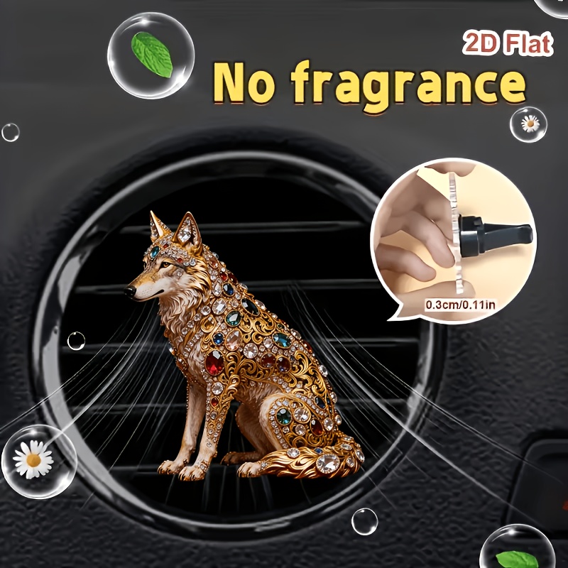 TEMU 2d Flat, 1pc Reusable Car Air Freshener Perfume Diffuser Clip, Car Vent Interior Accessory, Car Scent Diffuser, "unscented" Car Aromatherapy