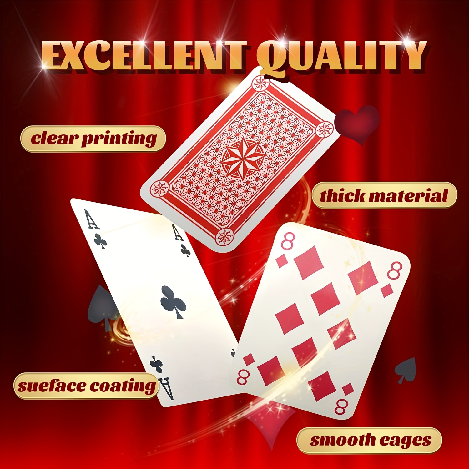 54pcs Extra-Large Playing Cards, Giant Wedding Numbers