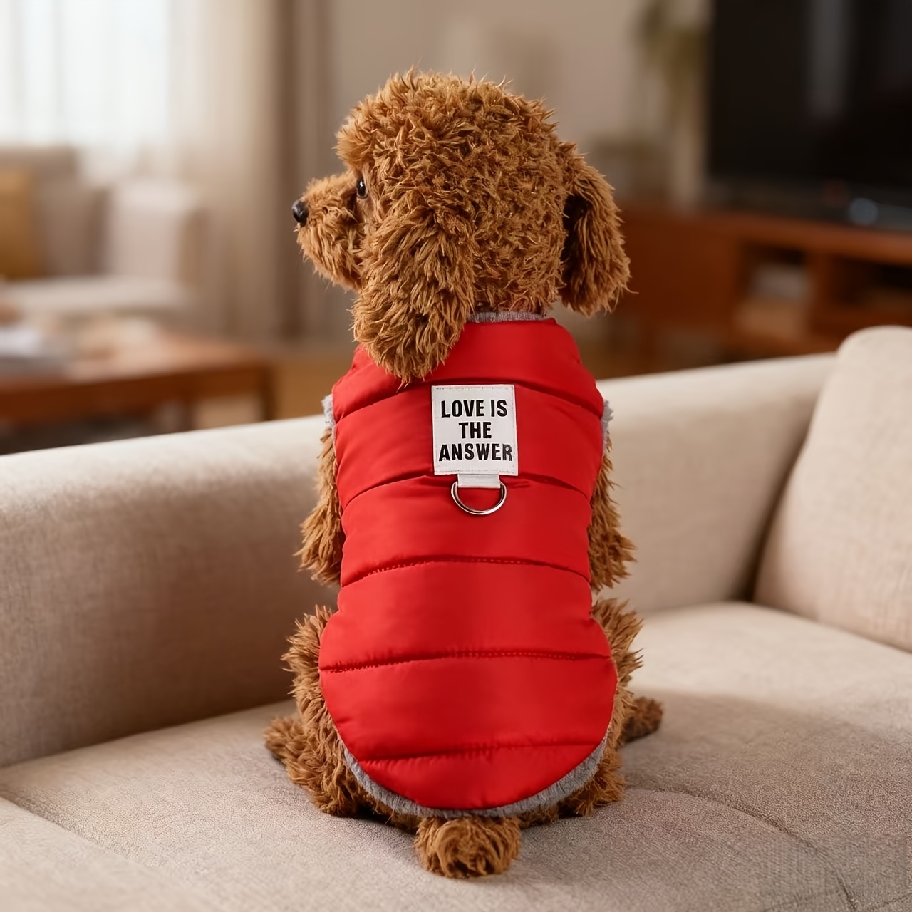 TEMU Cold-proof Warm Fleece Clothing, Winter Teddy Bichon Pet Vest, Thick And Stain-resistant, Suitable For Small To Medium Cats And Dogs, With For
