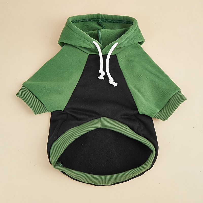 TEMU Ropa cómoda para mascotas con capucha y banda elástica, casual para perros pequeños, medianos y grandes, cortavientos y resistente al frío,