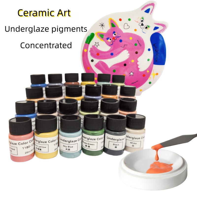 ceramic underglaze painting   glaze set for ceramic painting creation ceramic artwork essential for artists holiday gift