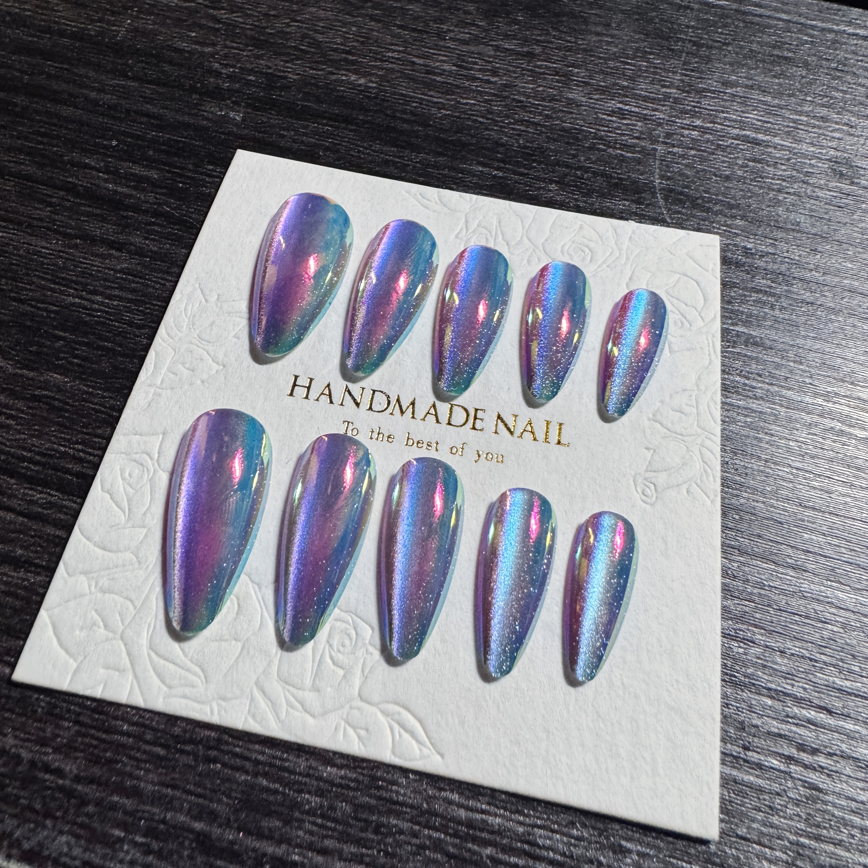 24 st vibrant cat eye press on naglar - Temu Sweden