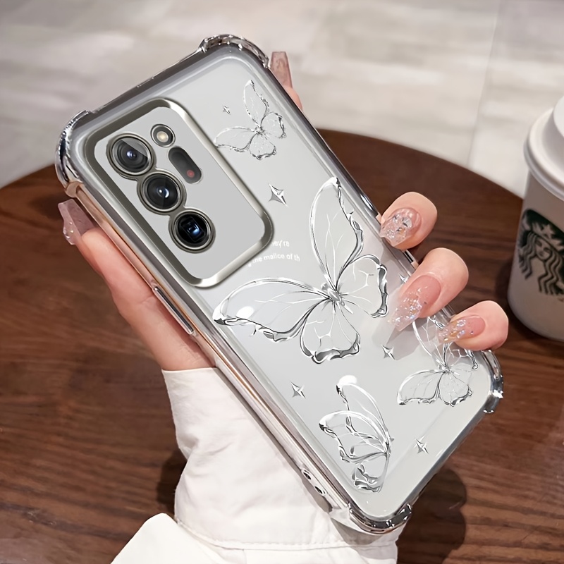 TEMU Phone Case - 4 Corner Anti-fall Phone Case Suitable For Galaxy Note 20, Note 20 Ultra 4g 5g Plastic Soft Cover