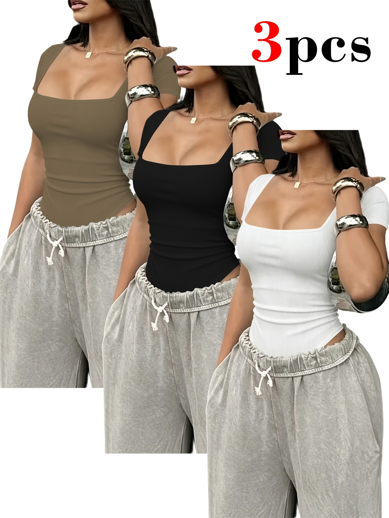 square neck top sold on Temu United States