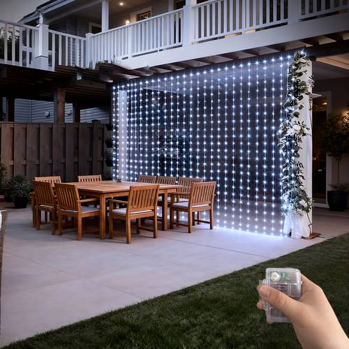 8 led star waterfall lights battery powered batteries indoor outdoor decor for festive ambiance