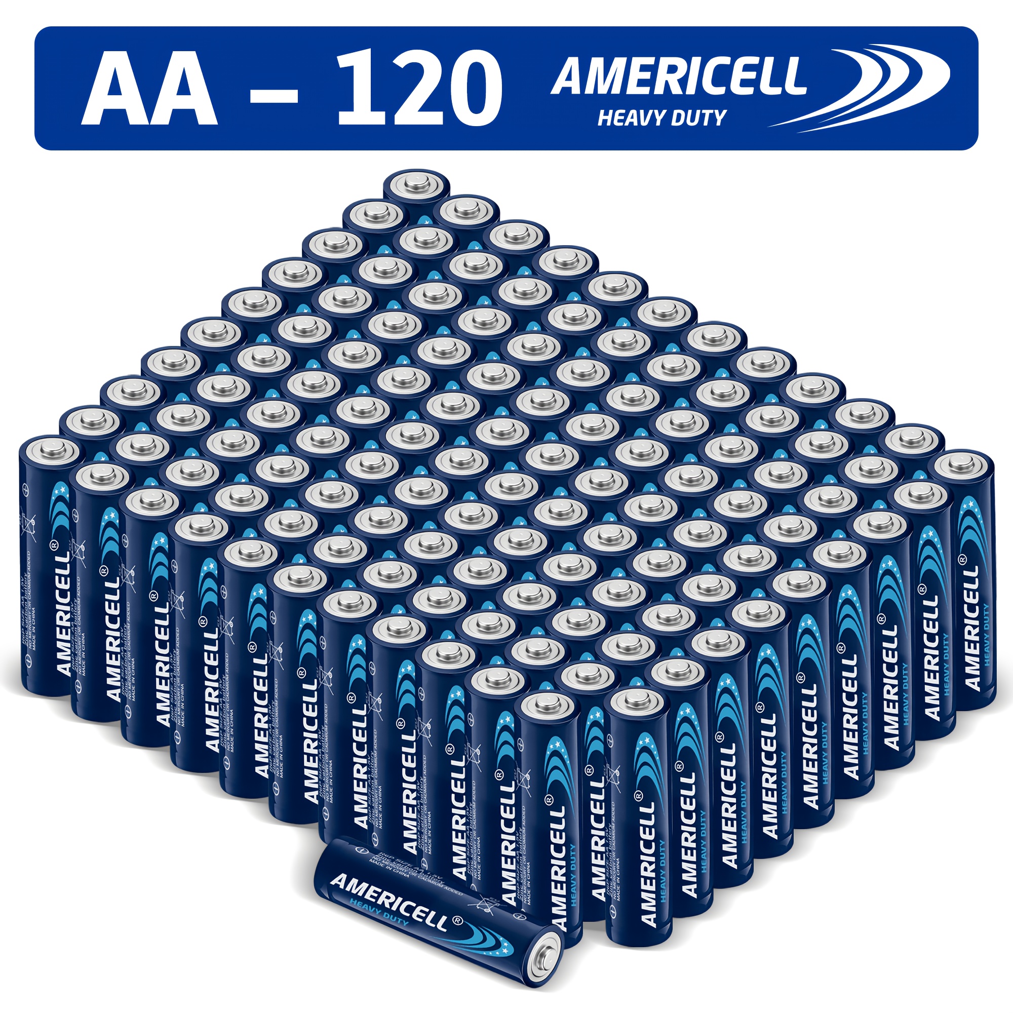 TEMU Americell Aa 120pcs Combination Battery, 1.5v Carbon Battery, Suitable For Keyboards, Clocks, Remote Controls, With A 3-year , Halloween