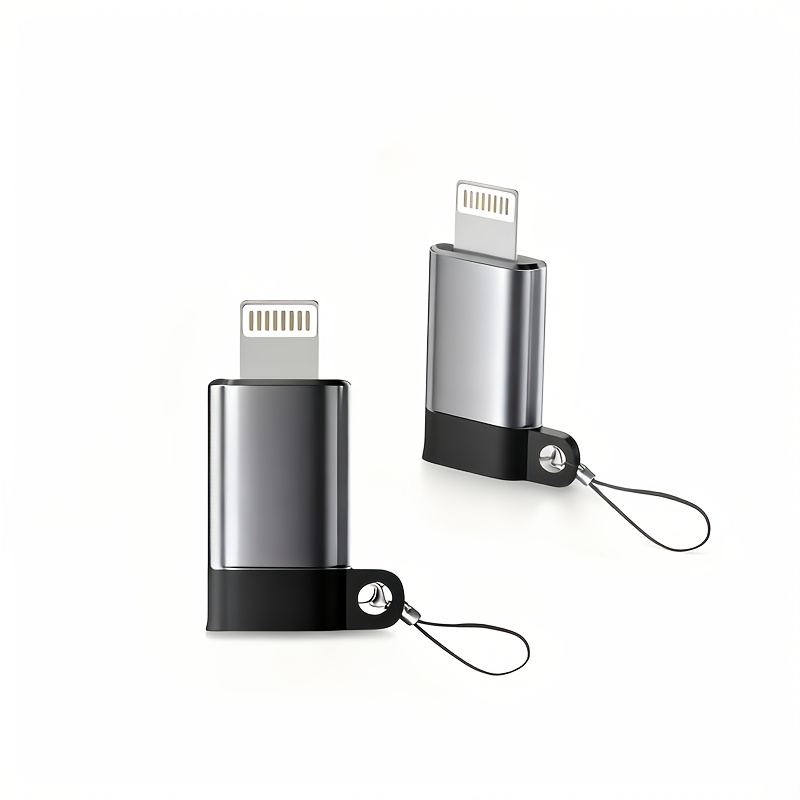 TEMU Usb C To Lightning Adapter, Type-c Female To Lightning Male Charging And Data Transfer Converter For Iphone 14/13/12/11 And Ipad, Mini Portable