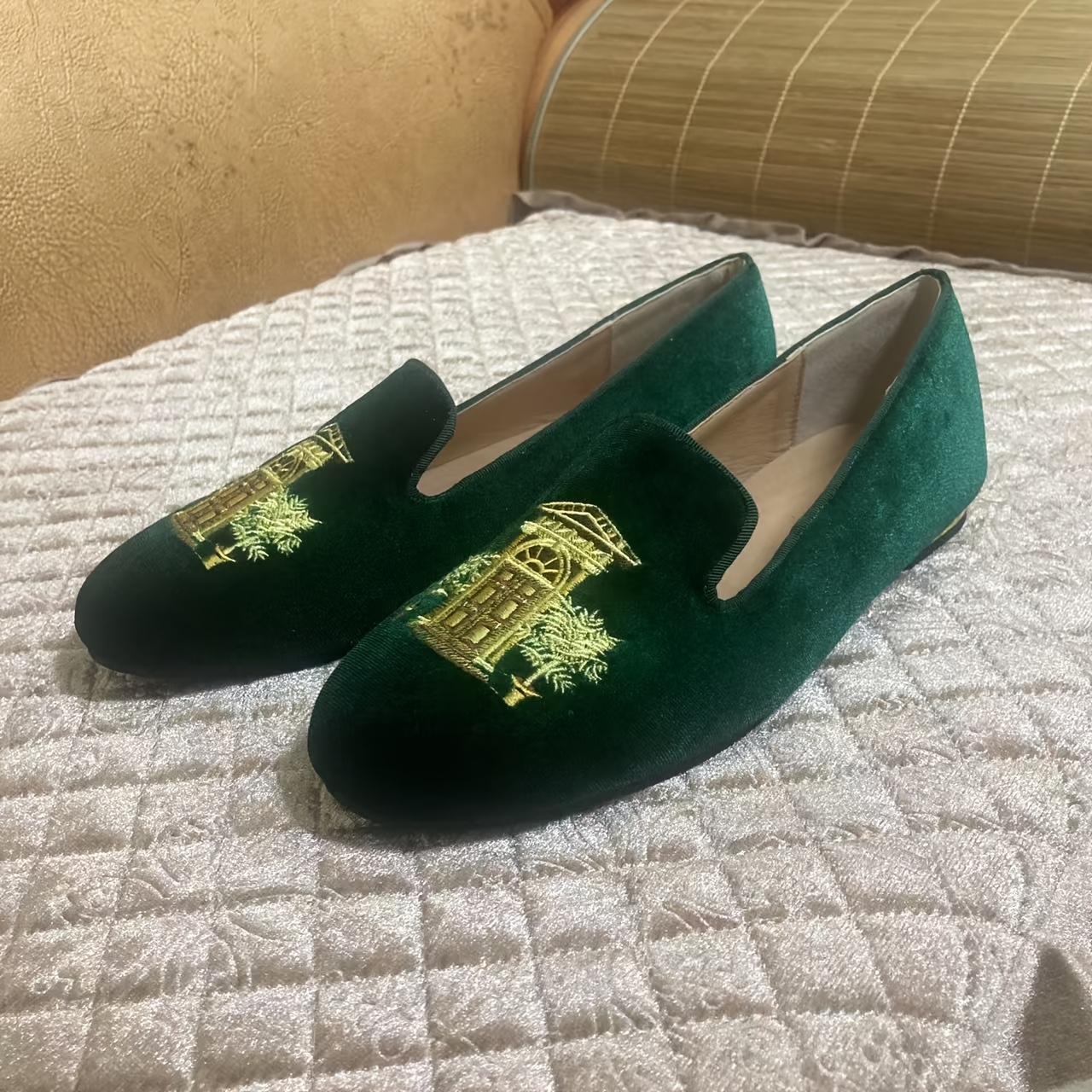 Shoes Emerald Green Loafers Women's Women's Emerald Green