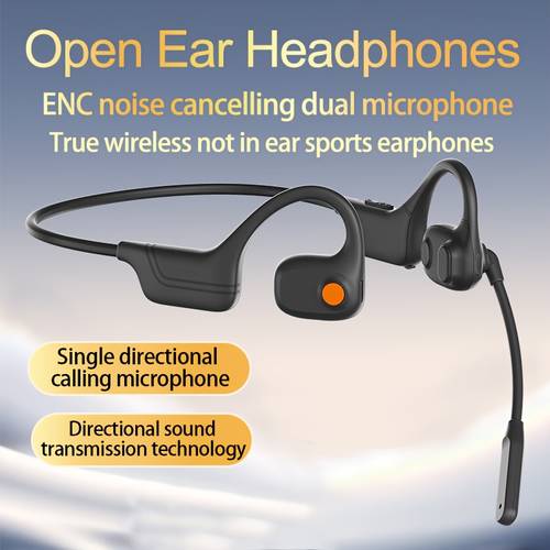 conduction headphones for 2025 enc intelligent dual microphone noise reduction non ear opening dual ear sports business conference earphones