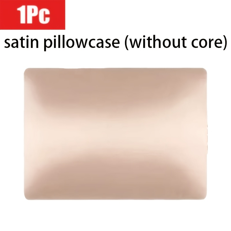 Image of Soft And Breathable Satin Pillowcase With Elastic Cord - Perfect For A Comfortable Sleep In Your Bedroom 1pc