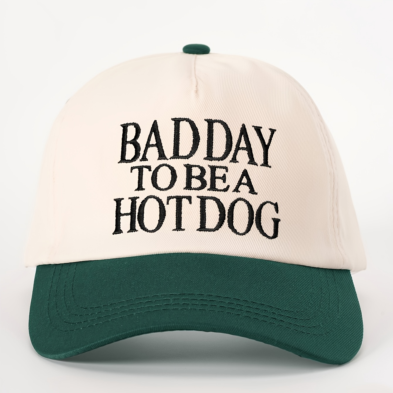 TEMU Casquette de unisexe avec BADDAY brodé, design color-block, respirante et ajustable, parfaite pour le golf , convient aux hommes et aux femmes,