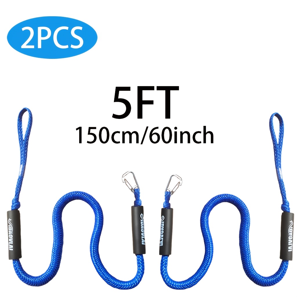 IDAOVLAI Bungee Dock Rope with Shock-Absorbing Elastic Cord