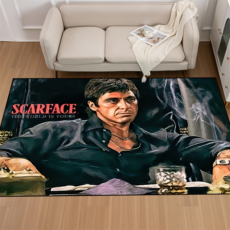 1000g per   thick felt 1pc 15x23 19x31 31x47 39x59 47x63 63x78inches sitting on a   background wearing a   shirt   for man non slip machine washable polyester door mat carpet hanging for     living rooms bedrooms foyers outdoors   gardens details 4