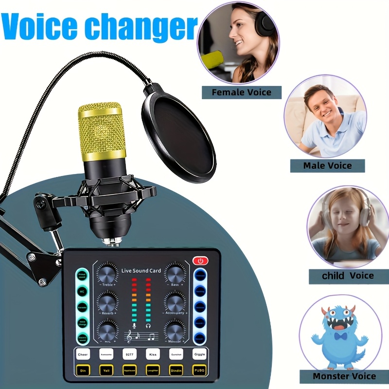 podcast equipment kit live sound card portable audio Temu Nigeria