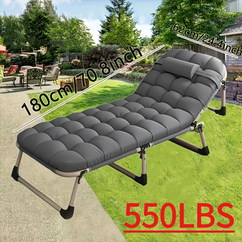 "TITAN Heavy-Duty camping Bed with Flip-Up Mattress | 600LB Ultra-Supportive Stand | 74-Inch Portable Camp bed & Guest Bed for Adults" 3 "TITAN Heavy-Duty camping Bed with Flip-Up Mattress | 600LB Ultra-Supportive Stand | 74-Inch Portable Camp bed & Guest Bed for Adults" - Image 3