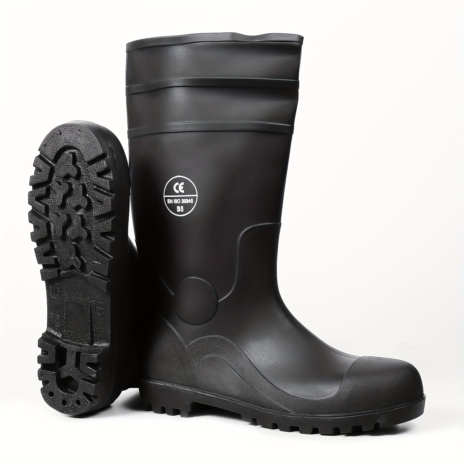 New Style Outdoor Safety Work Shoes Waterproof high quality Labor Rain Boots (T08-F04)