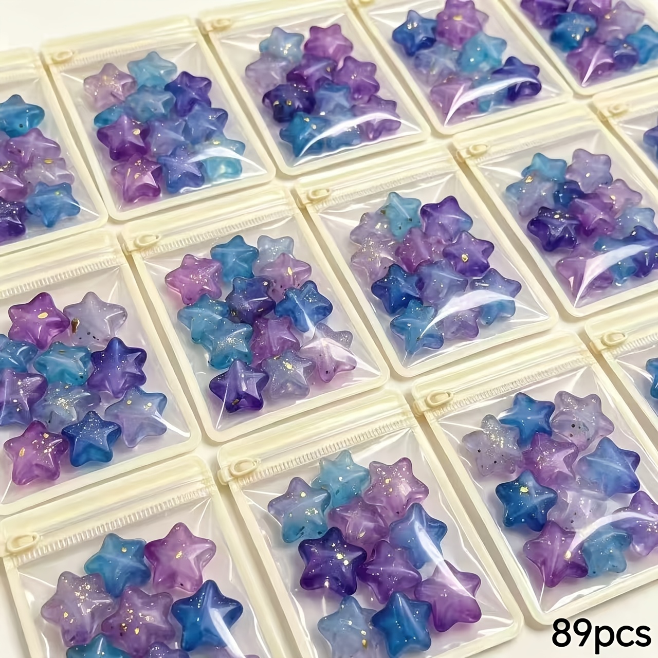 TEMU 89pcs 10mm Blue-purple Beads - Clothing Decorations And Additions, Handmade Beading Supplies, Jewelry Making, Art Crafts And Sewing Supplies,
