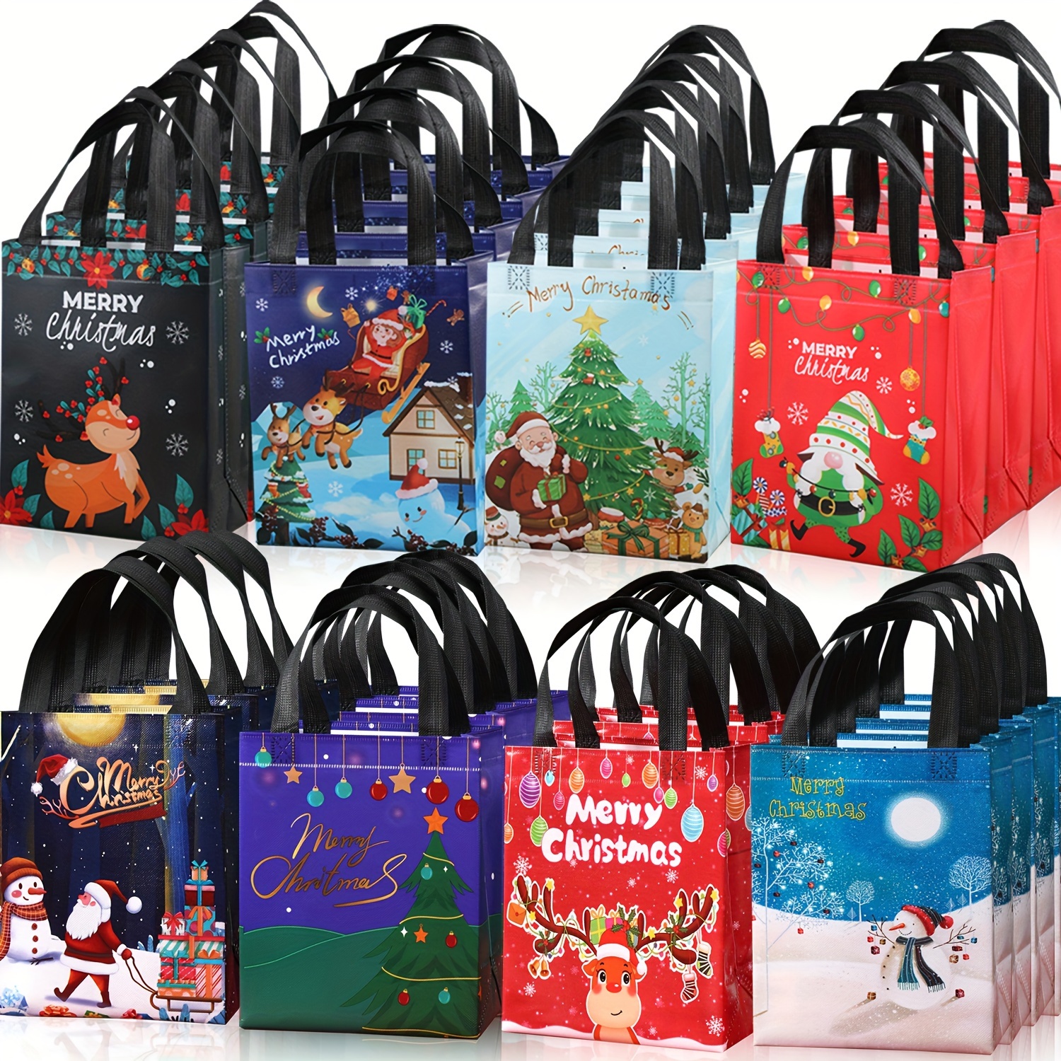Pack Christmas Gift Bags with Gift Tags