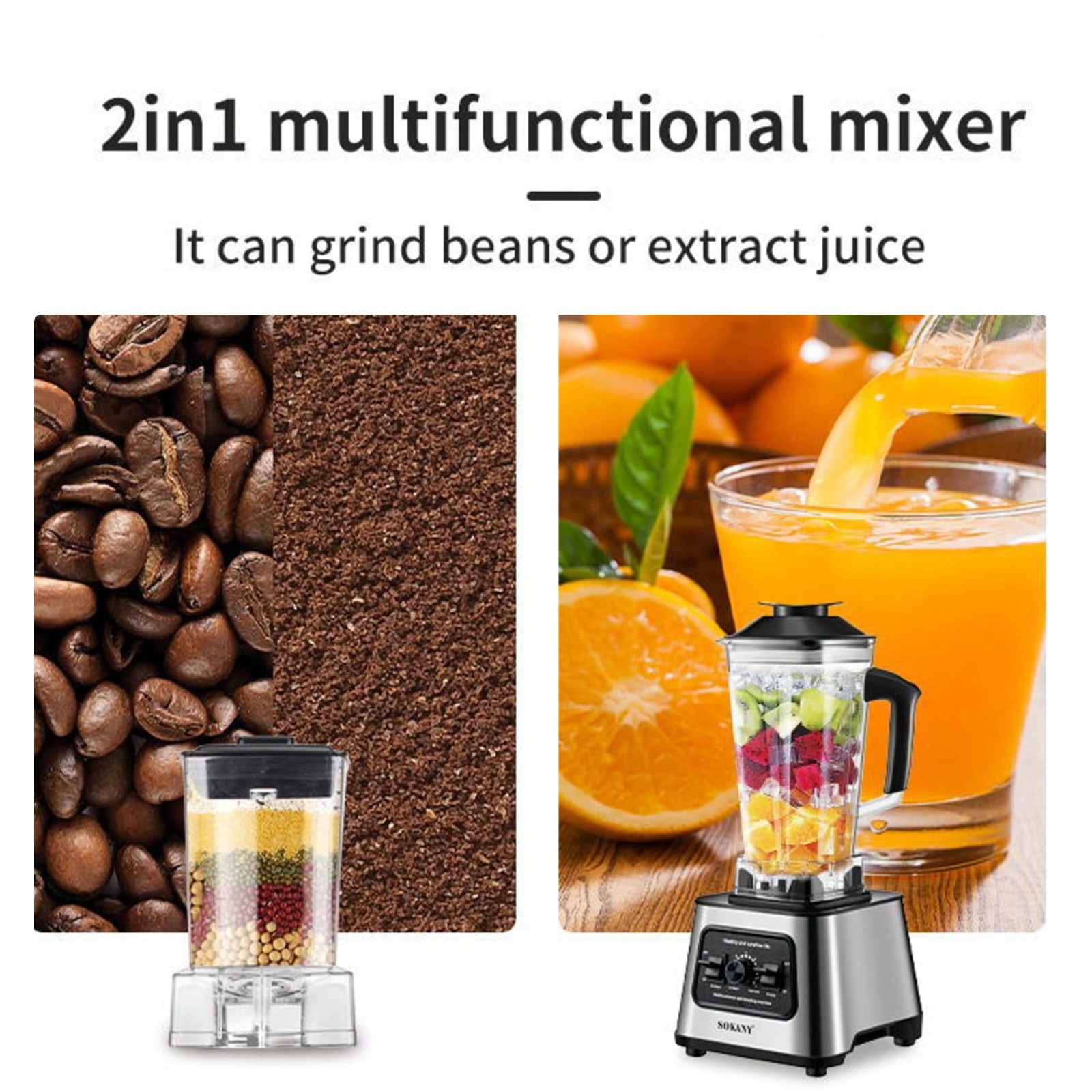 blender 2 5l high   in 1 multifunctional household food processor ice   smoothie juice milkshake protein drink maker Product details 0