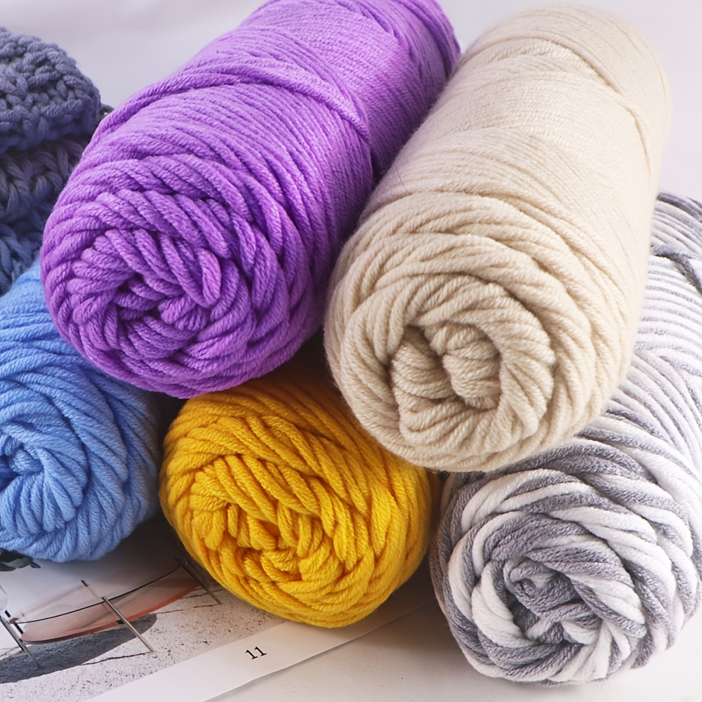 3pcs super soft yarn diy hand knitting 8 ply yarn