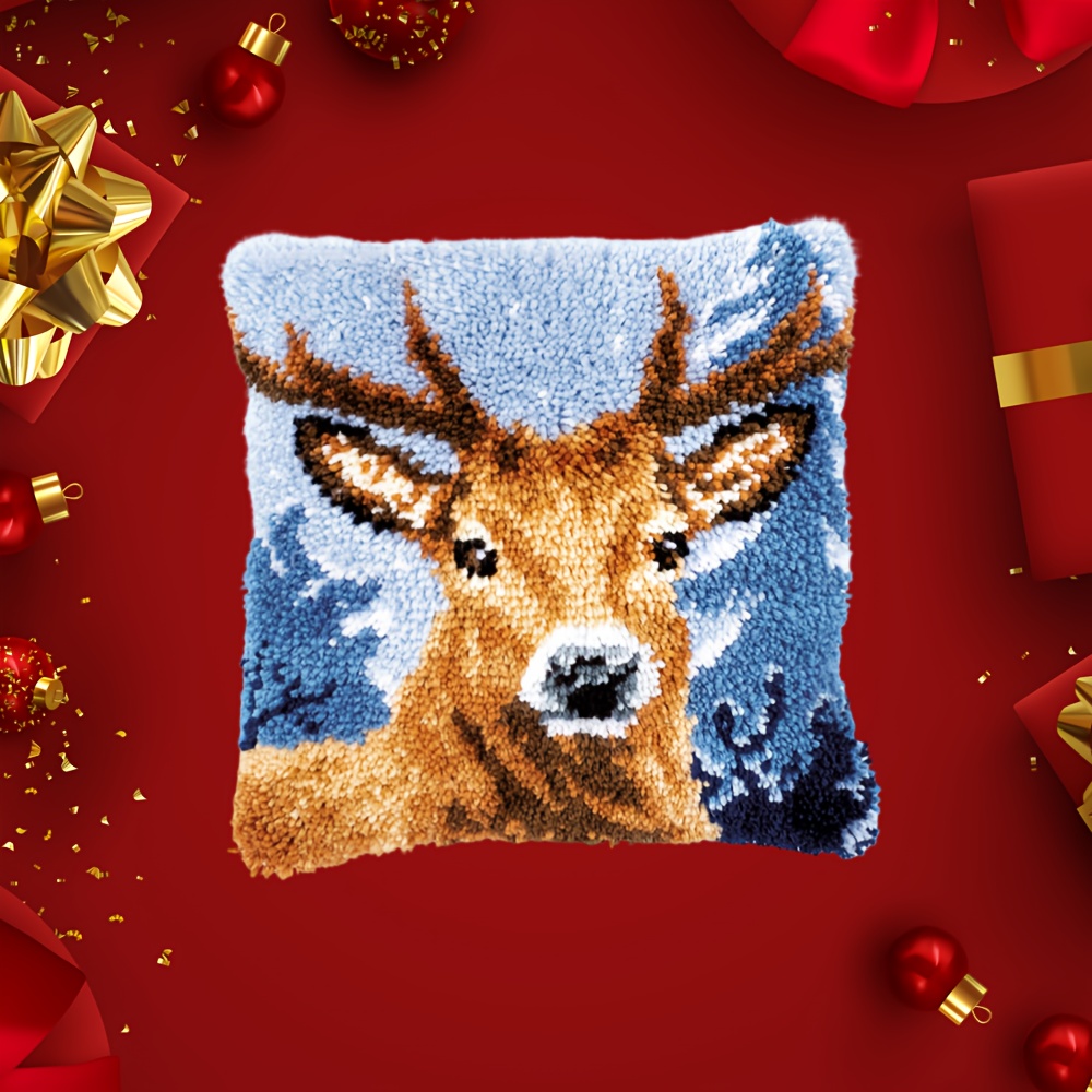 Hook Kit Pillow Deer Pillow Cover Craft