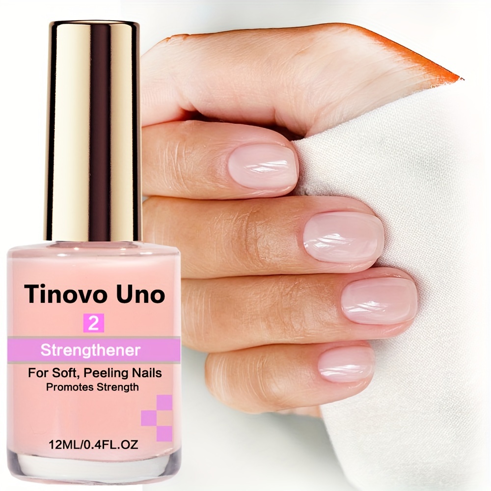 

Tinovo Uno Nail Strengthener 12ml - Keratin Enriched Formula For Soft, Peeling Nails - Alcohol-free Nail Hardener Promotes Strength And Prevents Breakage - Natural Pink Shade For Healthy