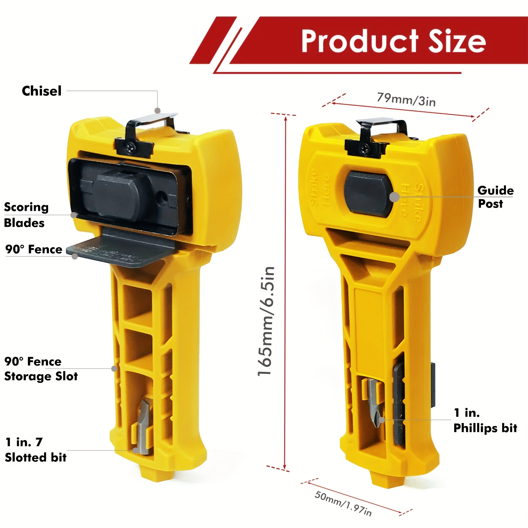 Door Lock Installation Kit with Hammering Door Clamp