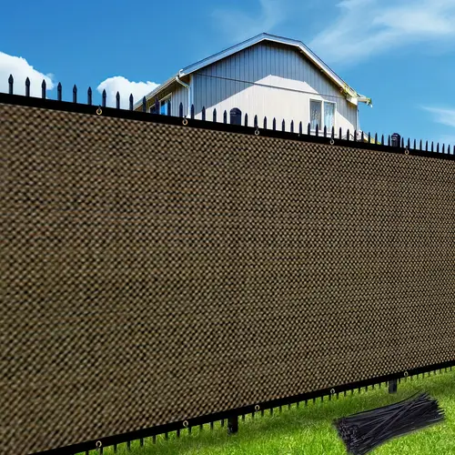 5x50 6x50 8x50 privacy screen fence 90 blockage heavy duty 175 gsm fencing mesh net cover for outdoor wall garden yard backyard 40 cable zip ties included