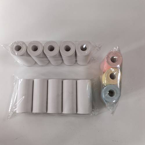 13pcs mini printer camera set with 3 color printing 10 rolls of black white paper rolls without batteries for projects gifts