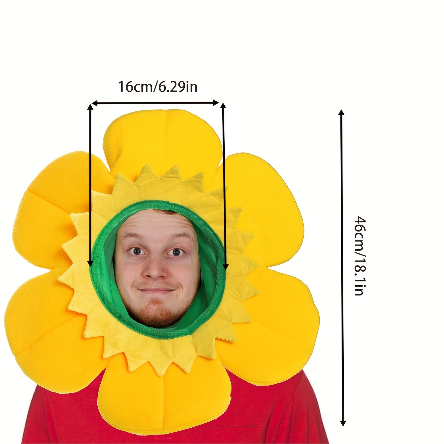 felt daffodil flower hat costume accessory non electric Temu