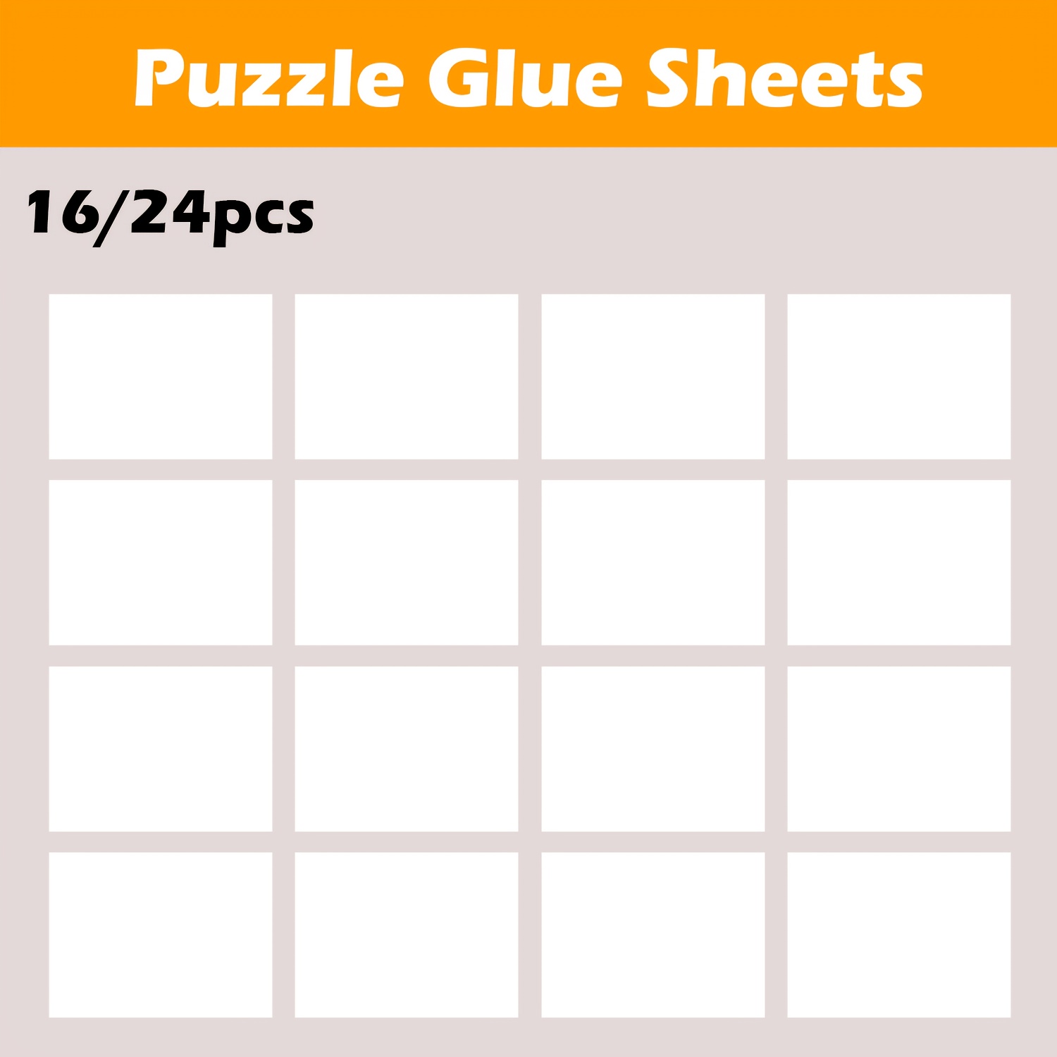 

16 Sheets Puzzle Glue Sheets, Puzzle Saver Sticker, Puzzle Saver Sheets, Puzzle Glue, And , 15*12 Inch