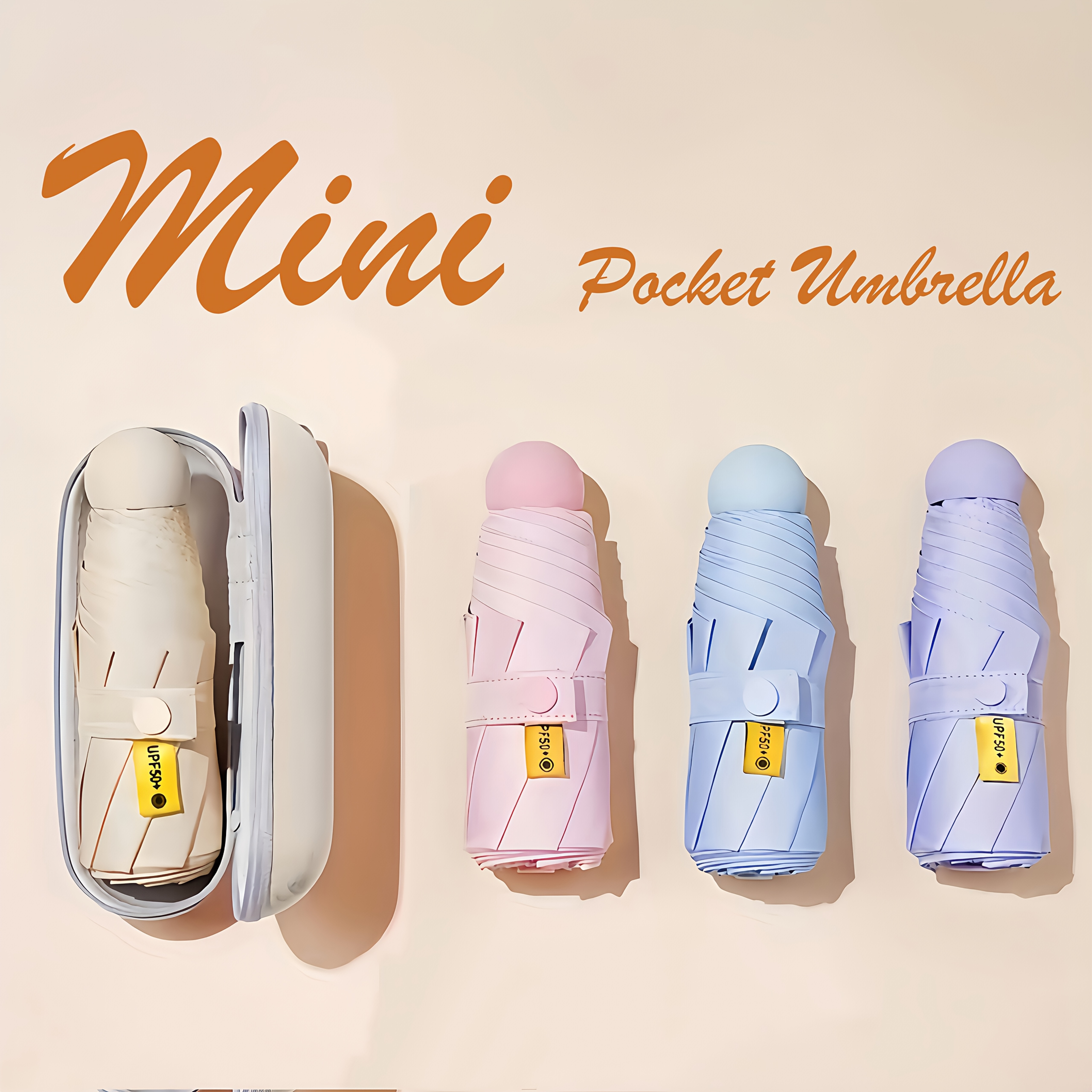 item picture thickened and reinforced   umbrella windproof ultra light mini capsule pocket umbrella   umbrella portable stylish resistant manual opening 6 rib structure handle   in   colors