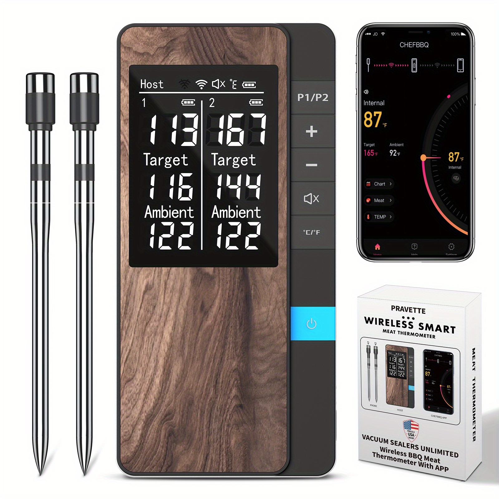 thermometer wireless meat sold on Temu Canada