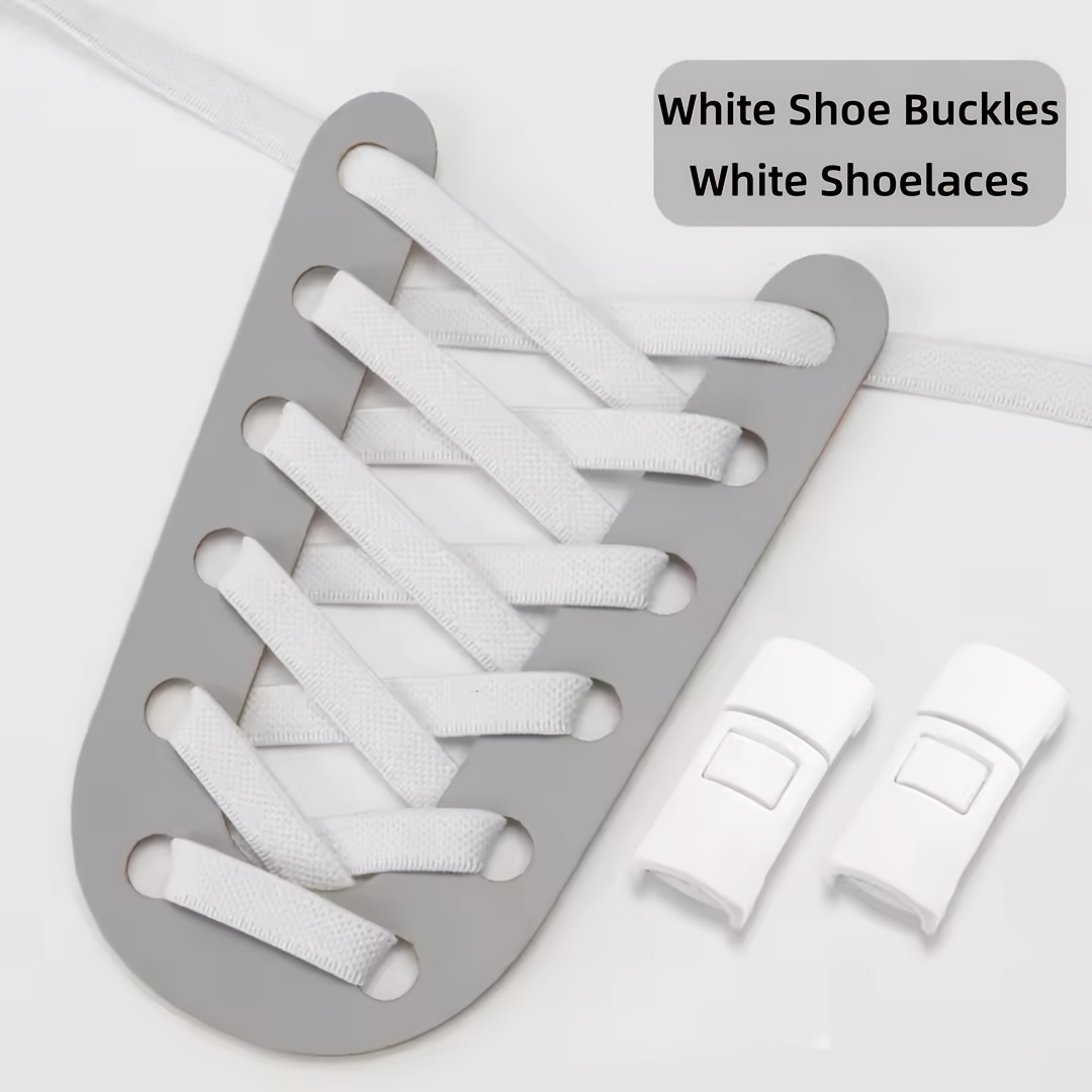 TEMU 1 Paire de Lacets Nœud avec Verrouillage , Lacets Élastiques en Acétate pour Baskets, Lacets Pratiques pour Chaussures Décontractées