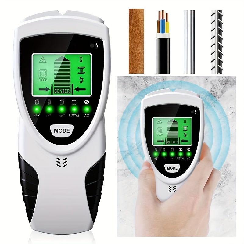 

Goxawee Wall Scanner, Electronic Stud Detector With Lcd Display And Audio, Alarm Stud Sensor Beam Finders For Wood Metal And Ac Wire Detection