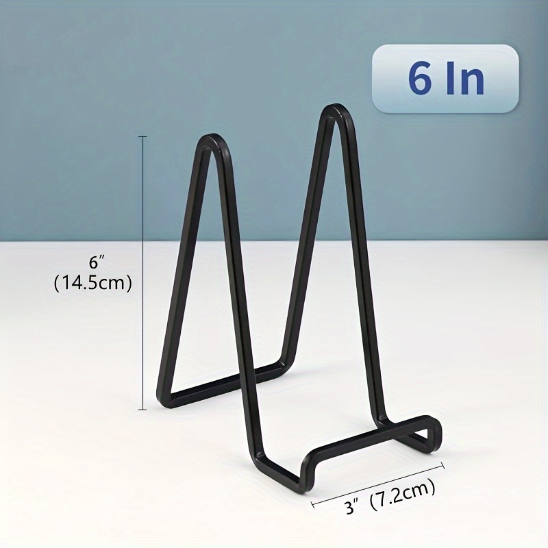 15.24cm Metal Plate Easel Display Stand, Tabletop Picture Holder