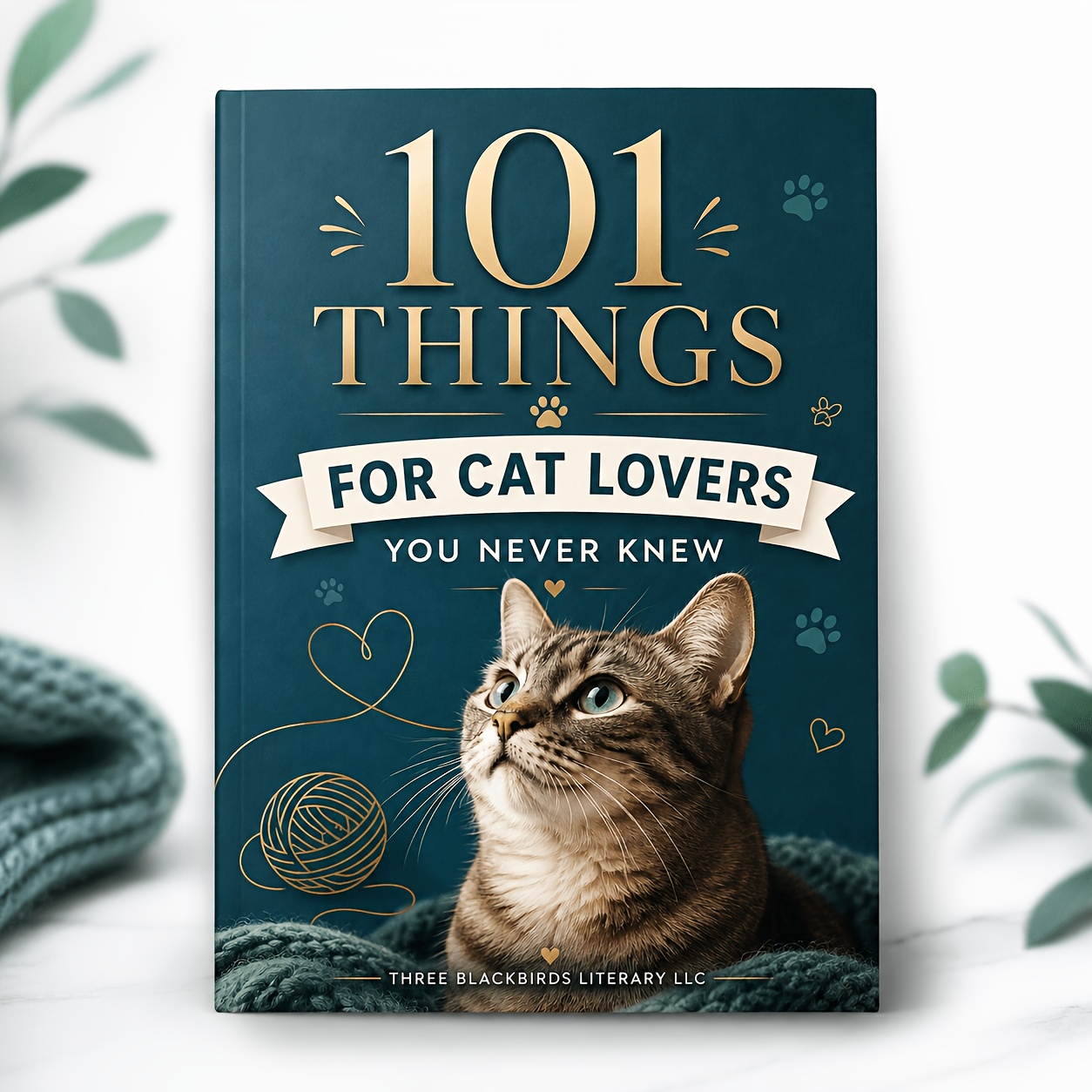 TEMU Feline Care Interesting Fact Handbook, 100  Little-known Cat Knowledge Collection, Heartwarming Cat Behavior & Lifestyle Guide Book, Perfect