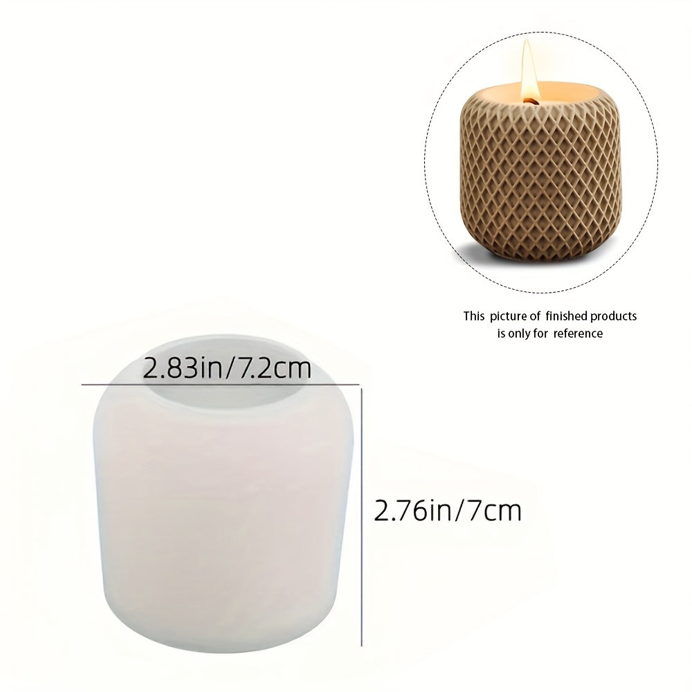 Image of 1pc Candle Jar Silicone Mold, Rhombus , Silicone Storage Box Mould For Plaster Concrete Cement Resin Casting, Silicone Plants Mold Holder Mould For Art Crafts, Home Decor